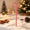 Las nuevas decoraciones de bastón de caramelo de plástico rojo y blanco son adecuadas para fiestas navideñas, el hogar y decoraciones de centros comerciales.