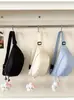 Nova bolsa tiracolo para peito para esportes ao ar livre, cor sólida, design simples, unissex, bolsa de ombro leve para passeios e atividades de lazer