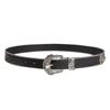 Cinturón para mujer, estilo retro americano, falda decorativa con cinturón personalizado, cultura asiática, cinturón de pantalón negro.