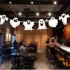 Banderines de Papel de Halloween con Calabazas de Dibujos Animados, Letras, Murciélagos, Arañas y Calaveras para Decoraciones de Fiesta en Bar