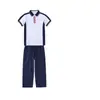 Uniformes Escolares Unificados de la Ciudad de Pingxiang, Provincia de Jiangxi, Conjuntos de Manga Larga para Primavera y Otoño, Conjuntos de Pantalones Cortos de Manga Corta para Verano de Escuela Secundaria