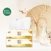 Papel Tissue Qingfeng Original Polpa de Madeira 3 Folhas 110 Folhas 4 Pacotes Papel Higiênico Lenços de Papel para Rosto Venda por Atacado Papel Tissue