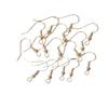 Ganchos para pendientes económicos, accesorios de joyería DIY, ganchos grandes para orejas con cuentas, ganchos curvos para orejas, dorados y plateados.