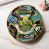 Pegatina magnética giratoria de madera para refrigerador, diseño de Guochao Wenchuang, ideal para viajes a Harbin, regalo creativo de ciudad, pegatina magnética para el hogar.