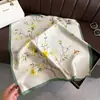 Lenço de seda com padrão espinha de peixe, lenço de pescoço respirável com estampa paisley, lenço quadrado decorativo, lenço pequeno vintage com blocos de cor para viagem
