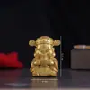 Productos de Cobre, Pequeño Dios de la Riqueza, Conejo Propicio, Riqueza y Abundancia, Exhibición de Coche, Adornos para Oficina Sala de Estar, Fábrica de Origen de Artesanías