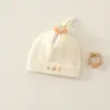 Sombrero de Clase A para recién nacido de 0 a 3 meses, doble capa de algodón puro, sombrero para bebé e infante, sombrero para protección de fontanela de bebé recién nacido, transpirable, no sofocante