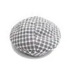 Boina de mujer de verano fina transpirable boina de cuadros retro británica estilo coreano versátil sombrero de pintor amarillo