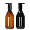 Botella de Bomba de Cuidado de Aspecto Elevado de 300 ml Botella de Gel de Ducha Champú Botella de Desinfectante de Manos Cosmético Botella de Plástico para Loción