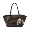 Bolso Tote de Lujo de Alta Gama con Textura, Accesible, para Viajes Diarios de Mujeres, Nuevo Invierno 2025, Casual, Nicho, Plegado, de un Solo Hombro, para Colgar en la Axila