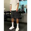 Bordado Tie-Dye Verano Nuevo Hombres Seda de Hielo Secado Rápido Pantalones Cortos Sueltos Casuales Deportivos Pantalones de Cinco Puntos de Moda Pantalones Cortos de Playa
