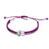 Pulsera de Tulipanes Dulces de Venta Caliente Transfronteriza Color Caramelo Semitransparente Diseño de Flores Cuerda de Mano para Orquestación Sentido de Diseño Joyería DIY