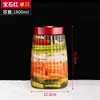 Frasco de Vidrio para Pepinillos Casero para Encurtido Tarro de Fermentación Tarro Sellado de Grado Alimenticio para Almacenamiento