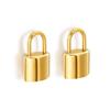 Aço inoxidável pequeno bloqueio pingente acessórios transfronteiriços DIY colar comércio exterior moda design pulseira ouro Mini acessórios