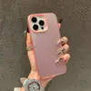 Para Funda de Teléfono Móvil Apple 15 IP16 Pintada IP13 Mate IP12 Resistente a Caídas IP15PRO Doble Capa IMD Color Plata