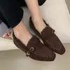 Zapatos de Tela Estilo Nuevo 2025 Old Beijing para Mujer, Zapatos de Algodón de Invierno con Forro Adicional para Calidez, Zapatos Planos Antideslizantes para Mamá, Engrosados