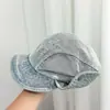 Chapéu Balde de Sarja Lavada Fashion Retrô Primavera/Verão 2026 para Mulheres Chapéu de Sol Versátil Afina o Rosto Chapéu de Sol com Aba Macia
