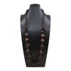 Cadena de suéter de una sola capa hecha a mano con cuentas de madera de cáscara de coco bohemia transfronteriza collar estilo playa de viaje para mujer madera