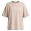 230g Camiseta Protectora Solar Aromaterapia Manga Corta Hombro Caído Estilo Vintage Lavado Retro Unisex Marca de Moda Holgada Conjunto de Pareja Exportación