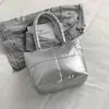 Bolsa de Gran Capacidad para Mujer 2026 Nuevo Verano Versátil Bolso de Hombro Simple con Textura, Adecuado para la Escuela y el Viaje Diario Bolso Tote