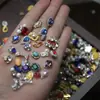100 Decoraciones Mixtas de Aleación para Uñas, Brillantes de Colores, Gemas para DIY, Accesorios Versátiles Brillantes para Uñas