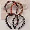 Diadema Trenzada Vintage Accesorio para el Cabello para Mujer, Corona Alta de Otoño e Invierno Diadema Ancha Pasador de Pelo, Versátil y a la Moda Accesorio para Recoger el Cabello