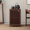 Nuevo Gabinete de Té de Madera de Olmo Viejo Estilo Chino, Gabinete Lateral de Té de Madera Maciza, Gabinete Lateral de Mesa de Té, Estante de Almacenamiento de Mesa de Té para Sala de Té, Mesa Lateral Lateral