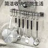 Colgador de cocina sin perforaciones gancho adhesivo fuerte barra para colgar en la pared estante de almacenamiento de pared