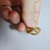 Anillo para Mujer Diseño de Nicho Flores Rayadas Chapado en Oro de 18K No se Desvanece Ins Anillo de Gama Alta para Mujer Acero de Titanio No se Desvanece