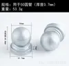 Tampão quadrado para poste de tubo de ferro forjado Tampa de bola base para tubo redondo de cerca Decoração de poste de cerca com tampa esférica