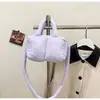Bolsa de Mão Acolchoada de Algodão Versátil e na Moda para Mulheres, Bolsa de Ombro Leve Dopamina Tendência 2026, Bolsa Transversal Casual Estilo Coreano