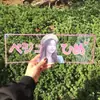 Tarjetas transparentes de acrílico transparentes hechas a medida, mercancía de apoyo de celebridades, tarjetas lenticulares 3D de conciertos, impresión personalizada