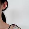 E5088 Clip de oreja de estilo coreano con forma de rama hueca irregular de plata de ley s925 para mujer
