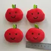 Peluche Manzana Roja Sonriente Curativa Accesorios de Apertura Trasera Ropa Zapatos y Calcetines con Accesorios de Material Hecho a Mano DIY Lote