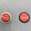 Emblema metálico em relevo de marca da moda para tampas de garrafa de vinho, design único cor única, pedido mínimo 100 peças