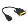 Cable de extensión de video HD para monitor en existencia Adaptador DVI macho Cable adaptador HDMI Cable convertidor de computadora Cable de audio