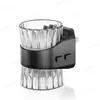 Luz de Noche Enchufable Controlada por Luz Gy213 Altavoz Rayado Columna Corta Atmósfera de Dormitorio Junto a la Cama Lámpara con Sensor de Temperatura de Tres Colores 3Cct
