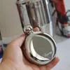 Frasco portátil de aço inoxidável 304, frasco redondo mini espesso 0,15 kg é um utensílio de bebida de metal portátil para uso doméstico