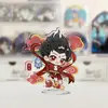 Nezha 2 Ao Bing Nezha Fofo Ventilador Periféricos Suporte de Acrílico Decoração de Mesa Enfeites para Melhores Amigos e Amigos