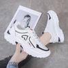 Zapatos de mujer Torre, primavera 2022, nuevos zapatos de mujer de cuero, de moda, de suela gruesa, para estudiantes, blancos, deportivos, informales.