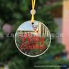 Adornos navideños acrílicos transparentes transfronterizos, adornos decorativos para el hogar, disponibles en stock.