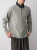 Sudadera Mokamaker City Sports con Parche de Cuello de Mezclilla para Hombre, Nuevo Estilo Otoño 2026, Sudadera de Dos Piezas Falsas para Hombre 55948