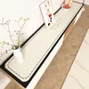 Alfombrilla para Mesa de Mueble de TV Mantel Largo Lujo Accesible Cuero de Gama Alta Patrón PVC Entrada Aparador Protección Superior de Encimera de Zapatero
