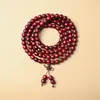 Atacado Sandália de Sangue Sândalo Africano Folha Pequena Sândalo Vermelho Contas Budistas, Vários Estilos e Especificações, Pulseiras Estilo Étnico, Contas de Rosário