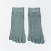 Calcetines de cinco dedos para mujer, verano, finos, cortos, de algodón, absorbentes de sudor, transpirables, calcetines de cinco dedos, calcetines de encaje hasta la mitad de la pantorrilla, con apertura en los dedos, fabricante