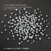 Decoraciones para Uñas: 50 Piezas de Diamantes Redondos Blancos Transparentes y de Colores Irregulares para Uñas, Decoraciones Brillantes de Diamante para Uñas