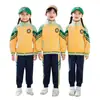 Conjunto de Uniforme de Jardim de Infância de Três Peças Primavera, Verão e Outono Faculdade Novo Uniforme da Primeira Série Conjunto de Uniforme de Classe para Aluno da Escola Primária