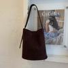 Bolsa Saco Fashionável Estilo Coreano para o Dia a Dia de Mulheres Nova Coleção Outono 2025 Elegante Bolsa de Ombro Estilosa Grande Capacidade
