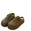 Mules de plataforma de suela gruesa estilo Birkenstock para mujer, zapatos cómodos sin cordones para primavera y otoño 2026 modelo nuevo