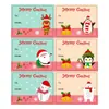 Adesivos de decoração de presente de Natal planos mais vendidos da Amazon, etiquetas autoadesivas em branco que podem ser escritas à mão